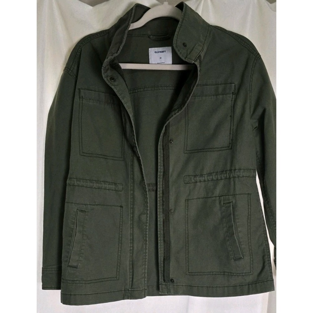 Old Navy‎ Womens Utility Chore Field Jacket army green size Medium XS